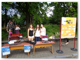 Stand des Musikvereins Oberbrden mit Informationsstand zu Musikinstrumenten im Mittelalter (1)